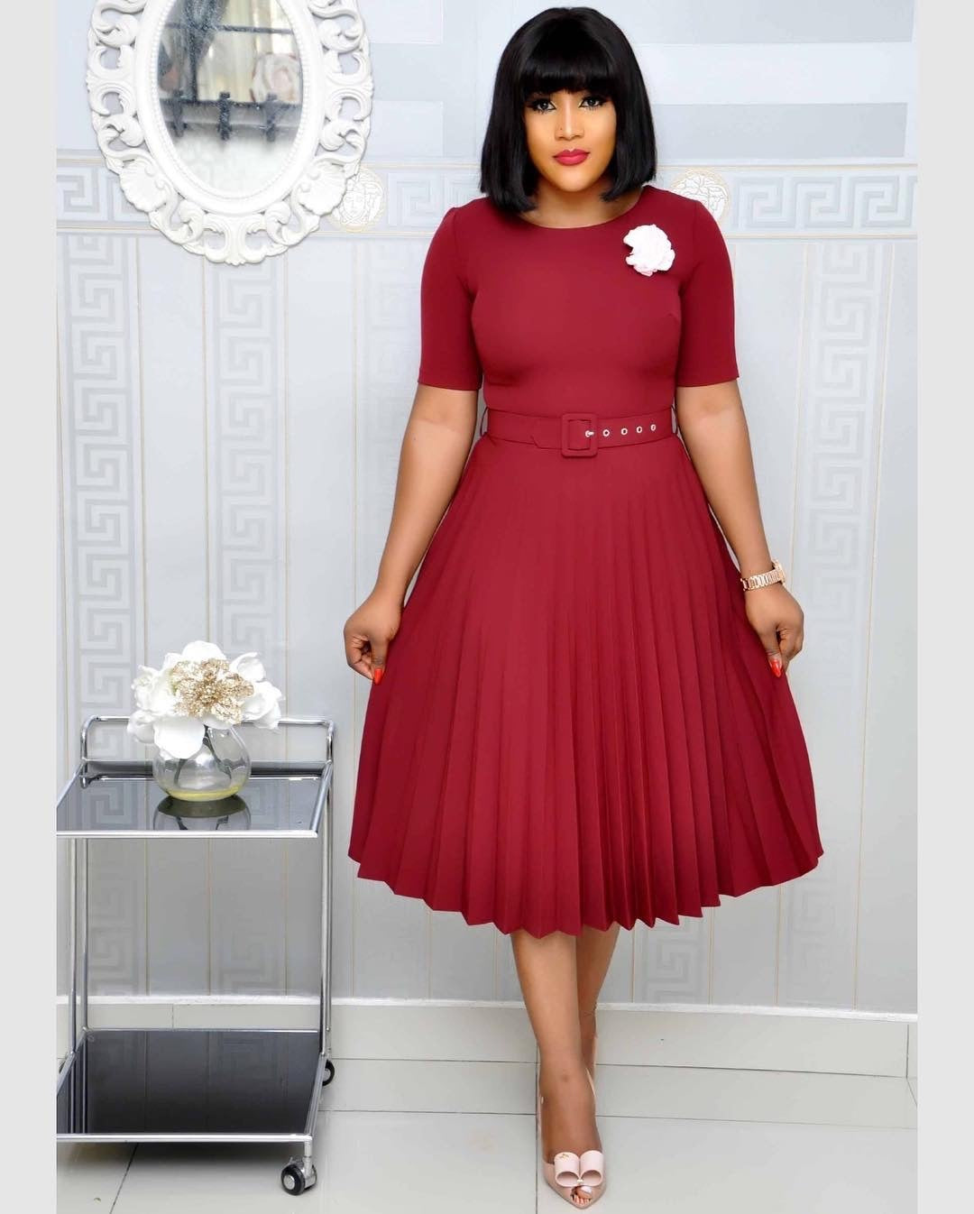 Pleated (Plus-Size Dress)